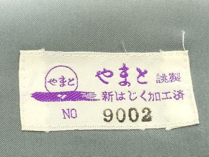 平和屋着物●結城紬　奥順　はたおり娘　80亀甲　花唐草文　やまと誂製　証紙付き　正絹　逸品　CABM5365gh