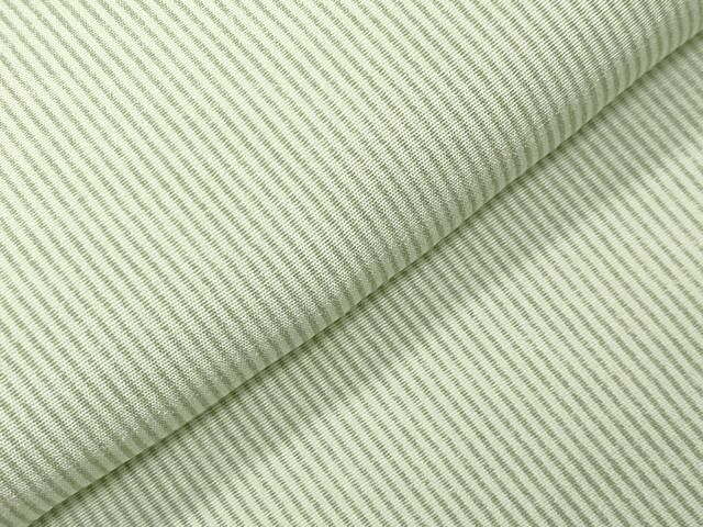 平和屋着物●本場染大島紬　江戸小紋　万筋　白色×柳染色　正絹　逸品　未使用　CABM5366gh