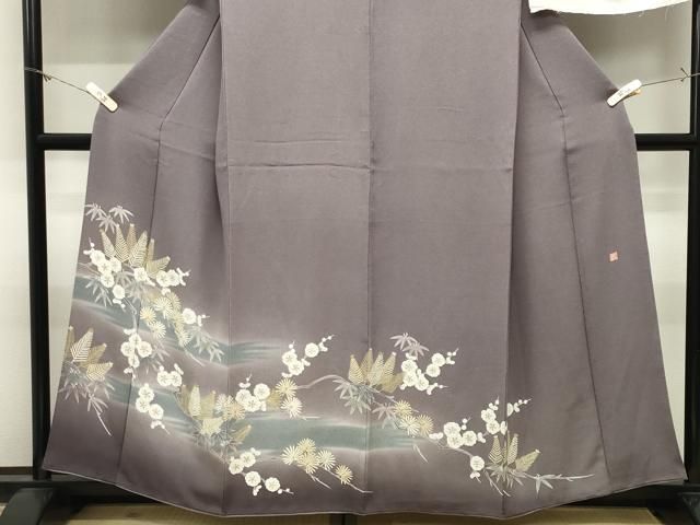 平和屋着物●豪華色留袖　作家物　伊と幸　松竹梅文　暈し染め　金彩　鬼しぼ縮緬　健勝苑扱い　反端付き　正絹　逸品　CABM5369gh