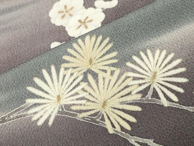 平和屋着物●豪華色留袖　作家物　伊と幸　松竹梅文　暈し染め　金彩　鬼しぼ縮緬　健勝苑扱い　反端付き　正絹　逸品　CABM5369gh