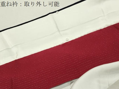 平和屋着物●藍染工房・こんや全国阿波藍染染織作家協会会員松本輝夫振袖紅型鴛鴦花蝶文鈴乃屋扱い正絹　逸品　未使用　CABM5376gh