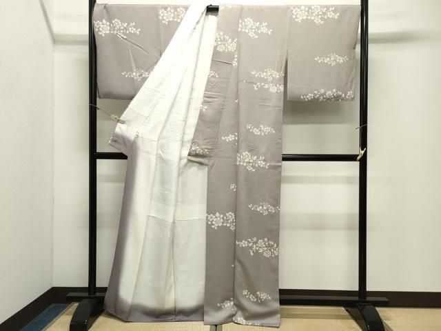 平和屋着物●上質な小紋　更紗花唐草文　正絹　逸品　CABM5378gh