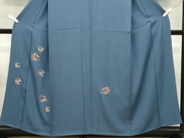 平和屋着物●豪華色留袖　刺繍　花丸文　金糸　正絹　逸品　CABM5391gh