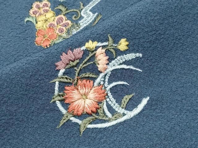 平和屋着物●豪華色留袖　刺繍　花丸文　金糸　正絹　逸品　CABM5391gh