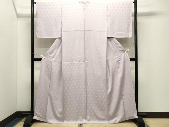 平和屋着物●上質な色無地　花丸地紋　枯野色　正絹　逸品　未使用　CABM5394gh