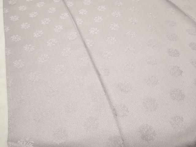 平和屋着物●上質な色無地　花丸地紋　枯野色　正絹　逸品　未使用　CABM5394gh