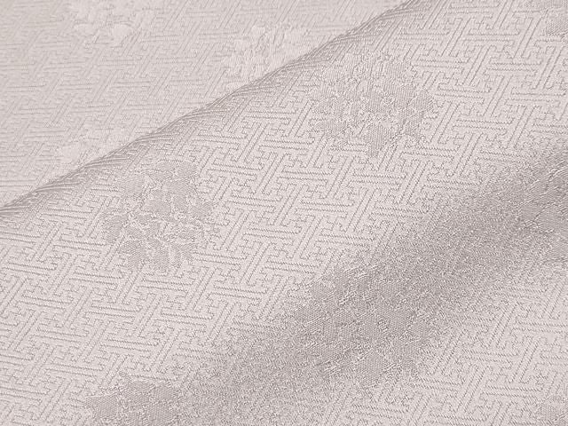 平和屋着物●上質な色無地　花丸地紋　枯野色　正絹　逸品　未使用　CABM5394gh