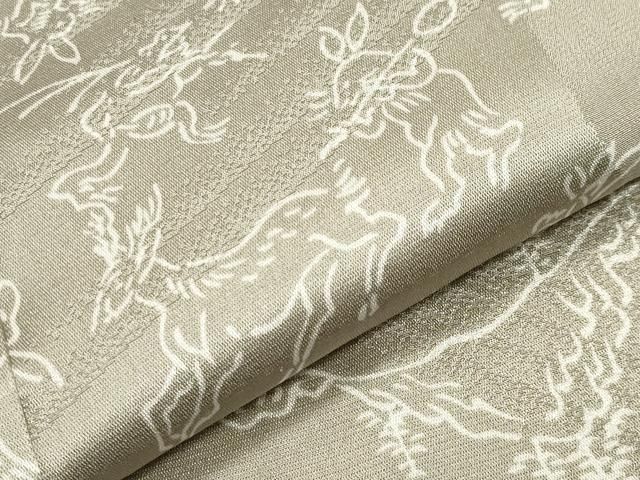 平和屋着物●長襦袢　無双仕立て　鳥獣戯画　正絹　逸品　CABM5401gh
