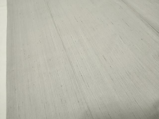 平和屋着物●上質な紬　色無地　灰黄緑色　正絹　逸品　未使用　CABM5403gh