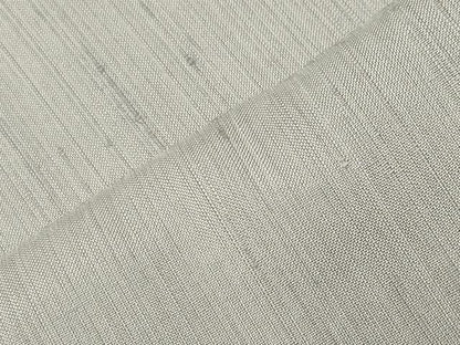 平和屋着物●上質な紬　色無地　灰黄緑色　正絹　逸品　未使用　CABM5403gh