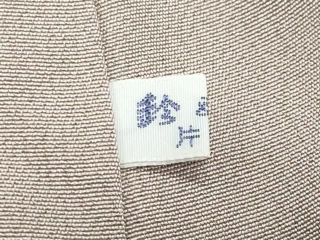 平和屋着物●訪問着　駒刺繍　更紗花唐草文　金彩　鈴乃屋扱い　反端付き　正絹　逸品　CABM5404gh