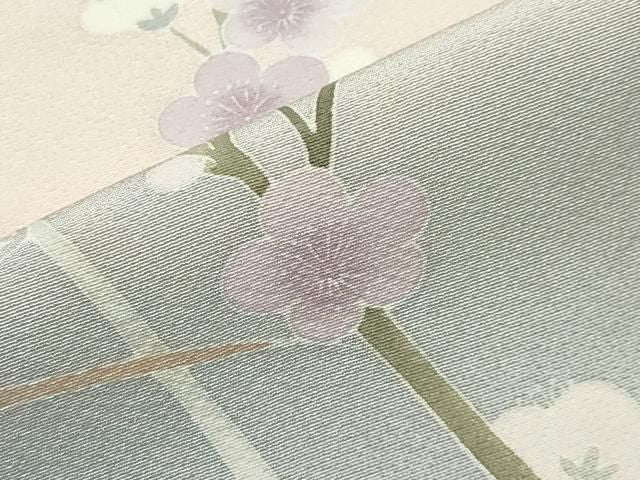 平和屋着物●訪問着　友禅　作家物　草花文　暈し染め　正絹　逸品　CABM5407gh