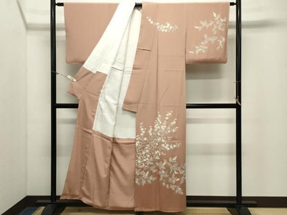 平和屋着物●訪問着　友禅　作家物　草花文　暈し染め　三越扱い　正絹　逸品　未使用　CABM5408gh