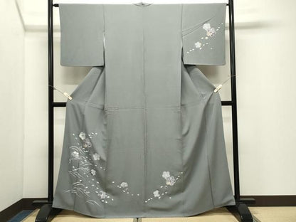平和屋着物●訪問着　立波舞花文　金彩　正絹　逸品　CABM5409gh