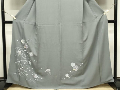 平和屋着物●訪問着　立波舞花文　金彩　正絹　逸品　CABM5409gh