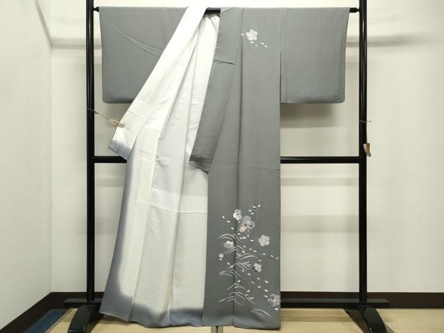 平和屋着物●訪問着　立波舞花文　金彩　正絹　逸品　CABM5409gh