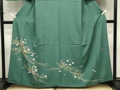 平和屋着物●訪問着　友禅　作家物　舞花文　正絹　逸品　CABM5410gh