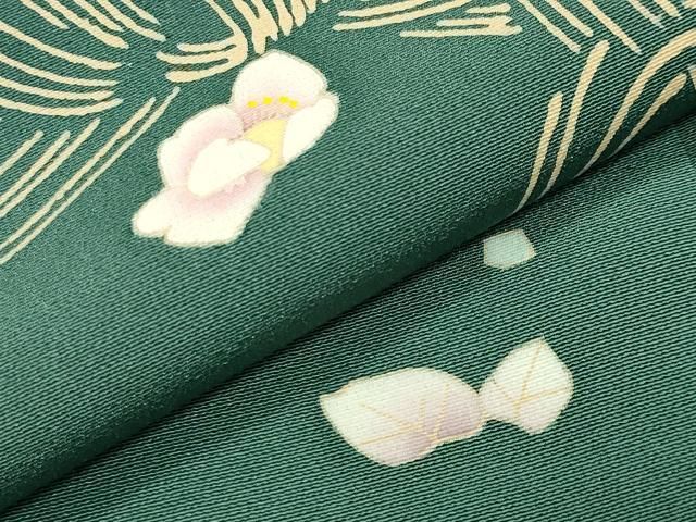 平和屋着物●訪問着　友禅　作家物　舞花文　正絹　逸品　CABM5410gh