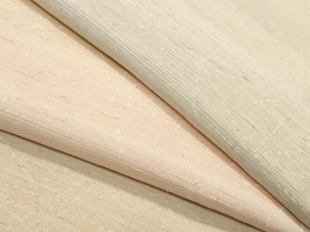 平和屋着物●紅花紬　米沢　麻の葉文様　正絹　逸品　CABM5432gh