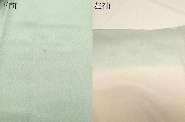 平和屋着物●訪問着　友禅　作家物　草花文　暈し染め　正絹　逸品　CABM5462gh
