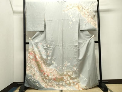 平和屋着物●訪問着　辻が花　絞り　暈し染め　金彩　やまと誂製　正絹　逸品　CABM5474gh