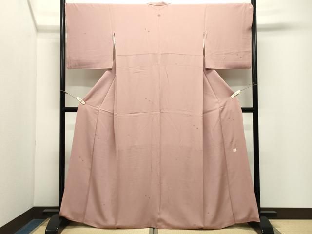 平和屋着物●本加賀友禅作家　梶山伸監修　小紋　舞花文　やまと誂製　正絹　逸品　CABM5478gh