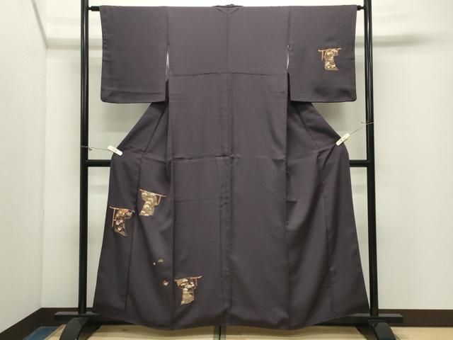 平和屋着物●訪問着　総刺繍　駒刺繍　几帳花文　正絹　逸品　CABM5488gh