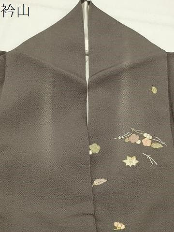 平和屋着物●訪問着　総刺繍　吹き寄せ文　金糸　鬼しぼ縮緬　正絹　逸品　CABM5499gh