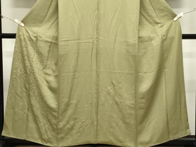 平和屋着物●訪問着　総刺繍　流水花文　金糸　ますいわ屋扱い　正絹　逸品　CABM5505gh