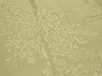 平和屋着物●訪問着　総刺繍　流水花文　金糸　ますいわ屋扱い　正絹　逸品　CABM5505gh