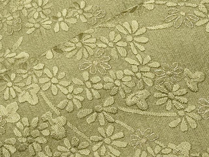 平和屋着物●訪問着　総刺繍　流水花文　金糸　ますいわ屋扱い　正絹　逸品　CABM5505gh