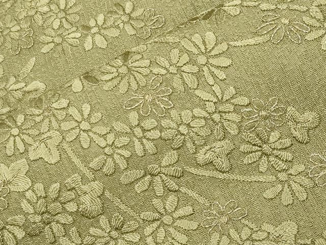 平和屋着物●訪問着　総刺繍　流水花文　金糸　ますいわ屋扱い　正絹　逸品　CABM5505gh