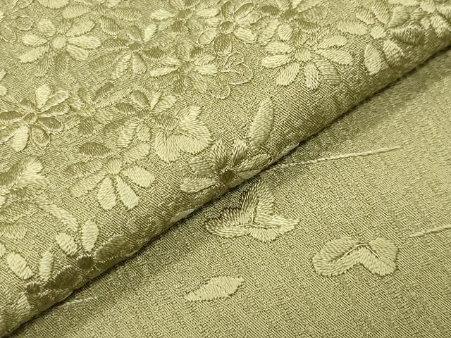 平和屋着物●訪問着　総刺繍　流水花文　金糸　ますいわ屋扱い　正絹　逸品　CABM5505gh