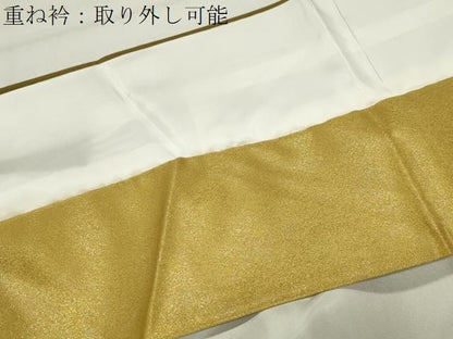 平和屋着物●現代アンティーク　貝島はるみ　綺麗伝説　訪問着　月　枝椿　暈し染め　金彩　正絹　逸品　CABM5506gh