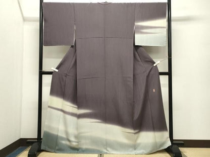 平和屋着物●十日町　加賀草木友禅の第一人者　田村哲彦　訪問着　霞文　暈し染め　正絹　逸品　未使用　CABM5511gh