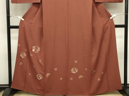 平和屋着物●訪問着　刺繍　宝尽くし花丸文　金彩　正絹　逸品　CABM5538gh