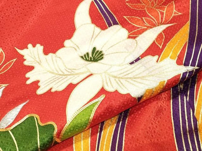 平和屋本店●お引きずり・お引き摺り・引き振袖　和装　結婚式　舞妓　芸妓　芸者　衣装　駒刺繍　カトレア　金彩　逸品　CABM5552gh