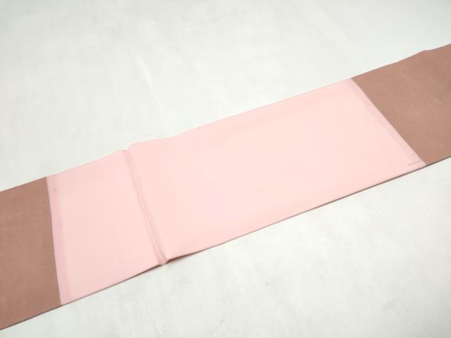 平和屋着物●九寸名古屋帯　紅型　流水草花文　正絹　逸品　CABM6014hy