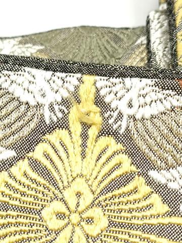 平和屋着物●つけ帯　唐織　有職文様　金糸　正絹　逸品　CABM6021hy