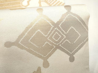 平和屋着物●全通柄　本袋帯　花鳥文　金糸　正絹　逸品　CABM6026hy