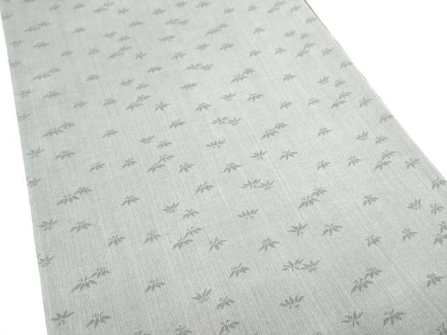 平和屋着物▽六通柄袋帯　スリーシーズン　春夏秋　花唐草文　銀糸　やまと誂製　正絹　逸品　CABM6047hy