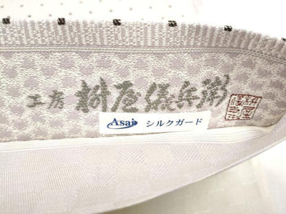 平和屋着物●桝屋儀兵衛　六通柄袋帯　霞文　正絹　逸品　CABM6057hy