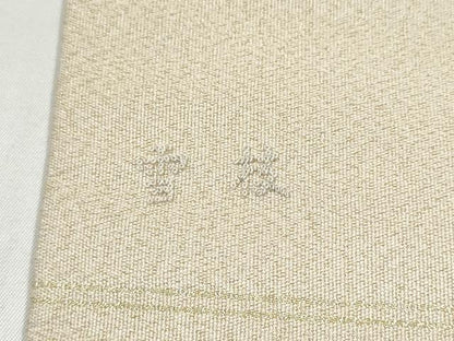 平和屋着物●中国人間国宝　将雪英　太鼓柄袋帯　総刺繍　蘇州刺繍　綴れ　几帳草花文　金糸　正絹　逸品　CABM6077hy