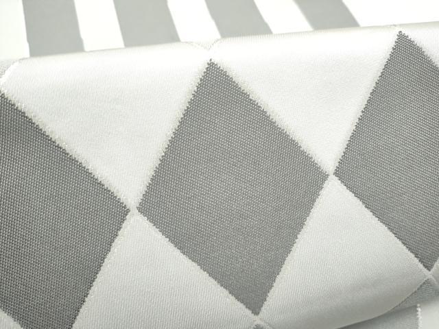 平和屋着物●世界的人形師　辻村寿三郎　ジュサブロー　全通柄袋帯　幾何学文様　正絹　逸品　CABM6078hy