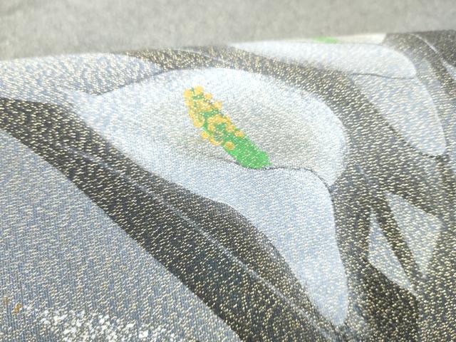 平和屋着物●太鼓柄袋帯　作家物　綴れ　カラー　金糸　正絹　逸品　CABM6087hy