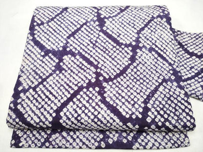 平和屋着物●全通柄　九寸名古屋帯　総絞り　立分銅　正絹　逸品　CABM6091hy