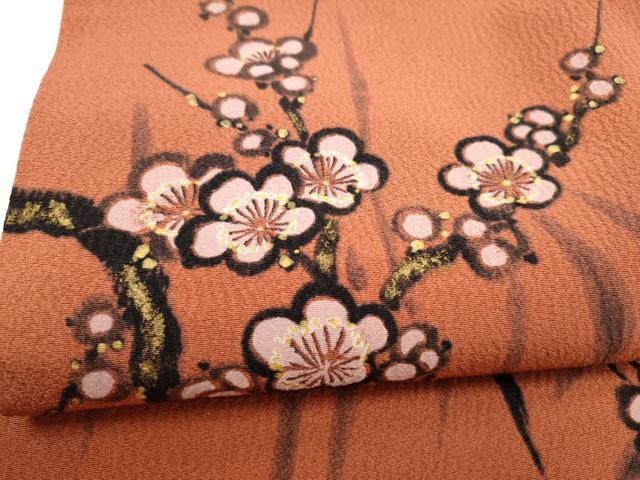 平和屋着物●京友禅作家　山科春宣　九寸名古屋帯　手描き　笹梅文　正絹　逸品　CABM6095hy