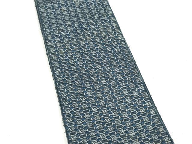 平和屋着物●男性　本場筑前博多織　両面　角帯　幾何学文様　正絹　逸品　CABM6153hy