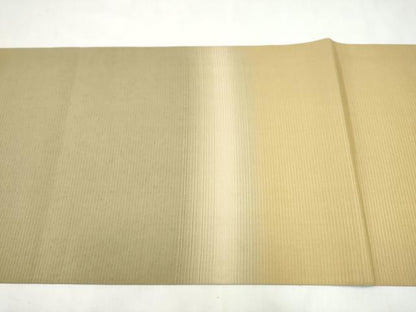 平和屋着物●本塩沢　やまだ織　太鼓柄袋帯　雪の中のきれ　証紙付き　正絹　逸品　CABM6194hy