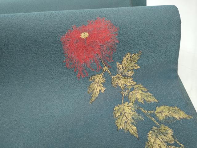 平和屋着物●太鼓柄袋帯　枝菊文　正絹　逸品　CABM6199hy